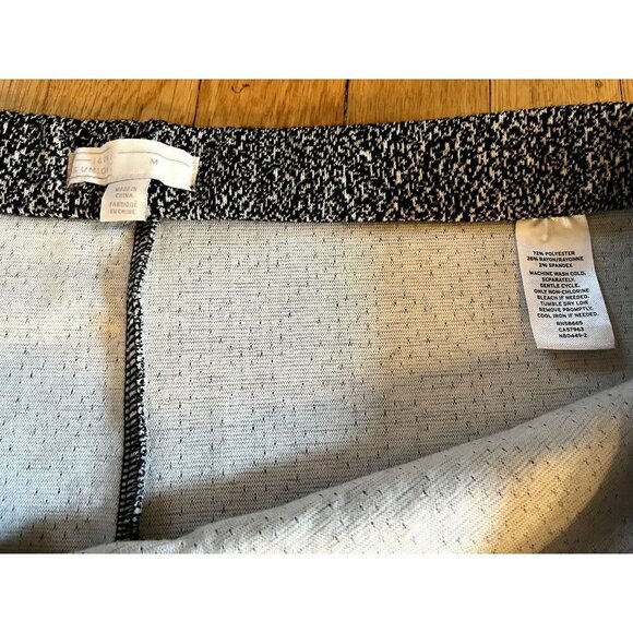 14th & Union Black & White Pull On Pencil Sweater Skirt Size Medium - Picture 11 of 11